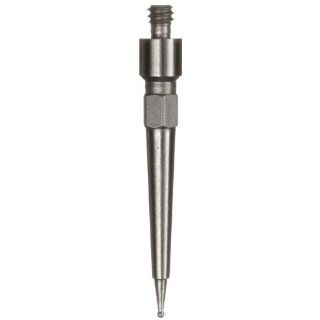 Brown & Sharpe 599 7030 15 Carbide Ball Contact Points for Bestest Dial Test Indicators, 0.015" Tip Dia. x 1/2" Length, M1.4x0.3 Thread