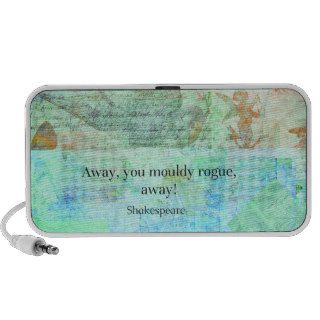 Away, you mouldy rogue, away Shakespeare Insult iPhone Speaker