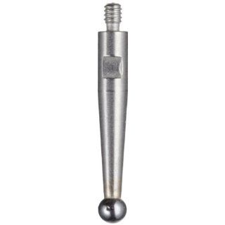 Brown & Sharpe 599 7030 80 Carbide Ball Contact Points for Bestest Dial Test Indicators, 0.080" Tip Dia. x 1/2" Length, M1.4x0.3 Thread
