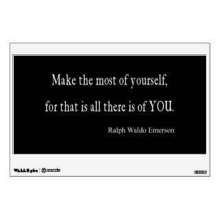 Vintage Emerson Inspirational Quote   Customizable Wall Decal