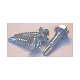 5/16 X 1 1/2 Self Drilling Screws / Slotted / Hex Washer Head / #3 Point / Steel / Zinc / 600 Pc. Carton
