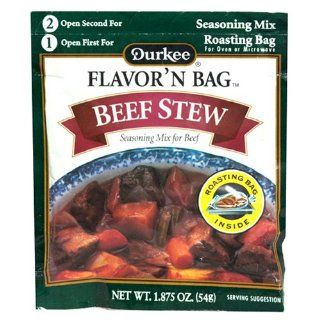 Durkee Flavor 'N Bag Seasoning Mix for Beef, Beef Stew, 1.875 Ounce Packets (Pack of 12)  Grocery & Gourmet Food