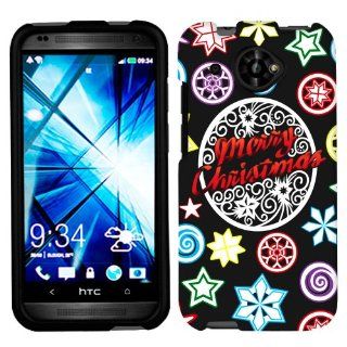 HTC Desire 601 Christmas on Black Phone Case Cover Cell Phones & Accessories