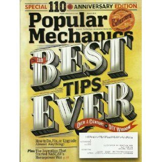 Popular Mechanics Magazine March 2012 Special 110th Anniversary Edition, Over a Century of DIY Wisdom Editor in Chief James B Meigs Books