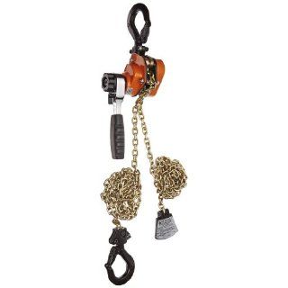 CM 603 Series Mini Ratchet Lever Chain Hoist, 6 3/8" Lever, 1100 lbs Capacity, 10' Lift Height, 1" Opening