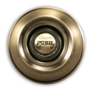 Heath Zenith Wired Lighted Push Button in Bronze Finish with White Bar DW 955