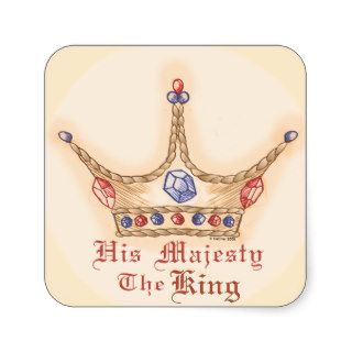 His Majesty Crown Stickers