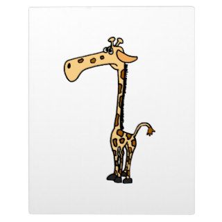 XX  Funny Giraffe Cartoon Plaque