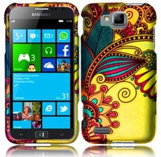 Samsung ATIV S T899m ( T Mobile ) Phone Case Accessory Royal Flower Hard Snap On Cover with Free Gift Aplus Pouch Cell Phones & Accessories