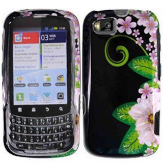Green Flower Hard Case Cover for Motorola Admiral XT603 Cell Phones & Accessories