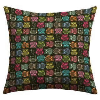 DENY Designs Sharon Turner Sherbet Owls Outdoor Throw Pillow, 16 by 16 Inch  Patio Furniture Pillows  Patio, Lawn & Garden