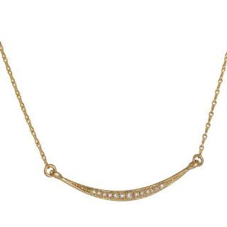 MIZUKI  Small Horizontal 14KY Gold and Diamond Icicle Necklace Jewelry