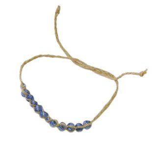 Braided Beaded Wish Bracelet in Sapphire Blue (Optimism, Intelligence, Creativity) Pack of 2 Jewelry