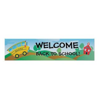Welcome Back to School Banner Poster
