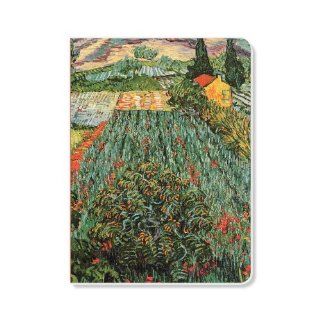ECOeverywhere Field of Poppies, Saint Remy Journal, 160 Pages, 7.625 x 5.625 Inches, Multicolored (jr12762)  Hardcover Executive Notebooks 
