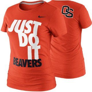 Oregon St University Beavers T Shirts  Nike Oregon State Beavers Womens DNA T Shirt   Orange  Sports Fan T Shirts  Sports & Outdoors