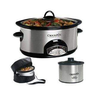 Crock Pot SCCPVP609 S 6 Quart Slow Cooker w/ Travel Bag and Little Dipper Kitchen & Dining