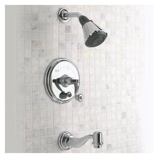 Mico Designs 4730 T Ula PN Polished Nickel Bathroom Faucets Pressure Balance Tub and Shower Set Trim Only   Single Handle Tub And Shower Faucets  