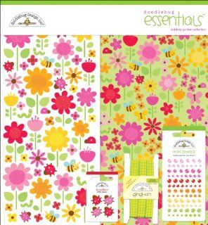 Doodlebug Ladybug Garden Essentials Page Kit 12"X12" Paper/Cardstock/Stickers/Embellishments