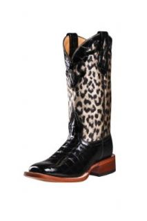 Johnny Ringo Western Boots Womens Cowboy Box Calf 6 B Black 628 13C Shoes