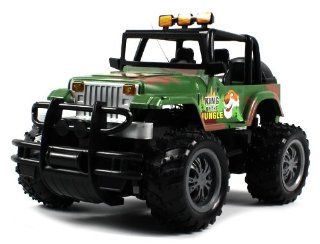 Jungle King Jeep Electric RC Truck Off Road Camo 120 Scale Ready To Run RTR (Colors May Vary)) Toys & Games