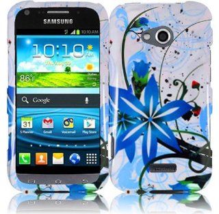VMG For Samsung Galaxy Victory 4G LTE L300 Cell Phone Graphic Image Design Faceplate Hard Case Cover   Blue Whit Cell Phones & Accessories