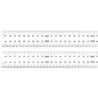Starrett C635 1000 Spring Tempered Steel Rule With Millimeter Graduations, 1000mm Length, 32mm Width, 1.2mm Thickness Construction Rulers