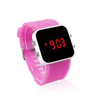 LED Jelly Watch, Pink Watches