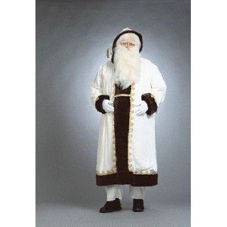 European Style Father Christmas (white) Deluxe Adult Costume Size 46 Large Clothing