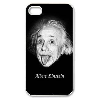  Custom Albert Einstein Cover Case for iPhone 4 4s LS4 637 Cell Phones & Accessories