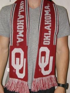 Oklahoma Sooners 2011 Team Stripe Knit Scarf Clothing