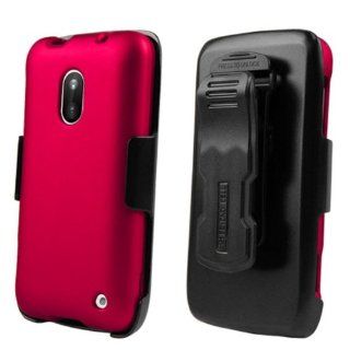 Nokia Lumia 620 Rose Pink Full Armor Protector Cover Hard Case + KickStand Holster + NakedShield Invisible Screen Protector Cell Phones & Accessories