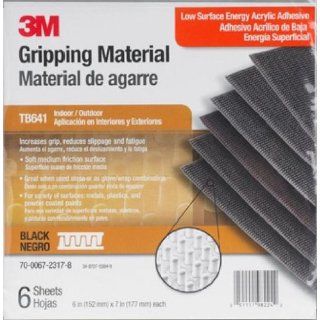 3M Gripping Material TB641 Grey, 6 in x 7 in sheets (6 sheets per bag, 12 bags per case) Acrylic Adhesives