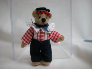 World of Miniature Bears 2.75" Plush Bear George #642 Miniature Collectible Made By Hand Toys & Games