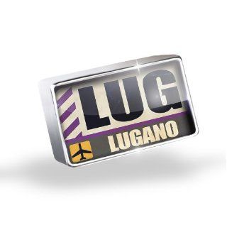 Floating Charm I Love Lugano Fits Glass Lockets, Neonblond NEONBLOND Jewelry