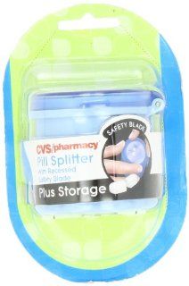 CVS Pill Splitter   Recessed Safety Blade   Storage Compartment Health & Personal Care