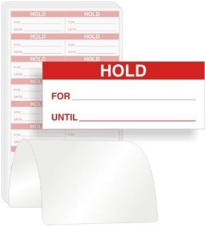 HOLD, Write On TyvekTM Labels, 240 Labels / Book, 1.5" x 0.625"  All Purpose Labels 