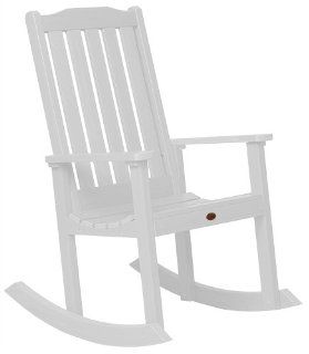 Highwood Lehigh Rocking Chair, White  Patio Rocking Chairs  Patio, Lawn & Garden