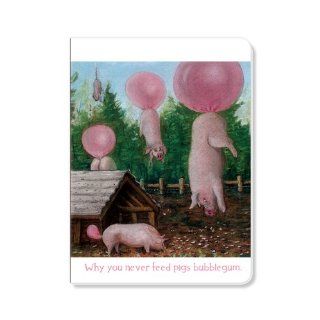 ECOeverywhere Why You Never Feed Pigs Bubblegum Sketchbook, 160 Pages, 5.625 x 7.625 Inches (sk10876)  Storybook Sketch Pads 
