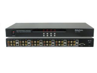8x4 84 Composite RCA S Video + Analog Audio A/V Matrix Switch Switcher SB 5560 Electronics