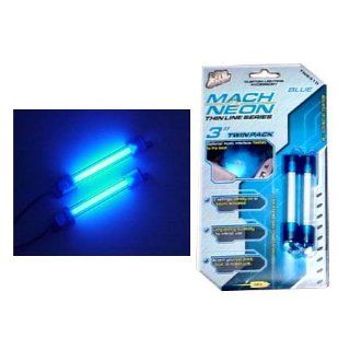 Mach Thin LIne  3 inch Sound Activated Neon Rods  Blue (pair) Automotive