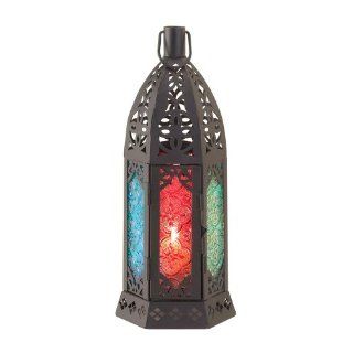 Rosette Prism Candle Lantern   Decorative Candle Lanterns