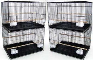 Brand New Lot of Four Aviary Breeding Bird Cage 30x18x18BLK  Birdcages 