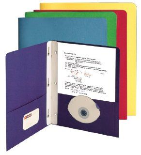 Smead Campus.org Two Pocket Folder with Fastener, Assorted Colors, 50 per Box (88051)  Top Tab File Jackets And Pockets 