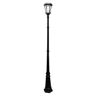 Gama Sonic Gs 94s Black Victorian Solar Lamp Post With 9 Bright white Leds