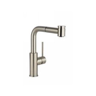 Elkay LKLFHA3042NK Brushed Nickel Harmony ADA Compliant Low Flow Bar/Prep Faucet with Pull Out 2 Function Spray   Touch On Kitchen Sink Faucets  