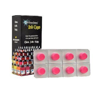Bubblegum Pink   Sterile Starbrite Tattoo Ink KLEEN CAPS 48 Single Use Cups Health & Personal Care