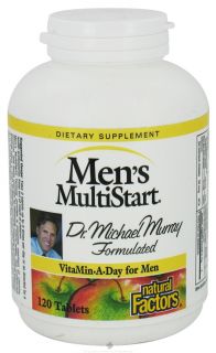 Natural Factors   Dr. Murrays MultiStart Mens Multivitamin & Mineral Formula   120 Tablets