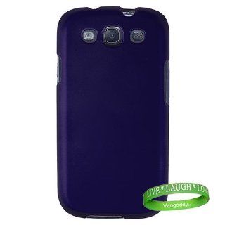 Quality Samsung Galaxy S3 / s III Hard Snap On Case  ( Blue ) + VanGoddy Trademarked Live Laugh Love Wrist Band Cell Phones & Accessories