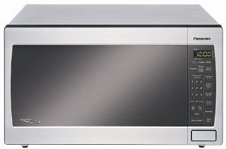 Panasonic NN T655SF 1 1/5 Cubic Foot 1250 Watt Inverter Microwave Oven, Black and Stainless Countertop Microwave Ovens Kitchen & Dining